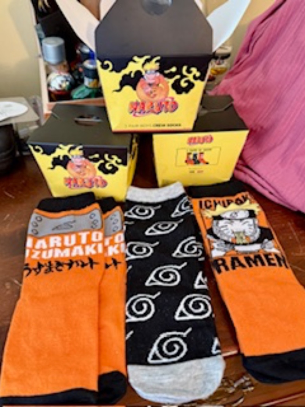 Naruto anime socks (3 pr)